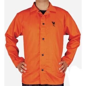 Weldas 33-6730 Cool FR Safety Orange Welding Jacket Size Medium Flame Resistant